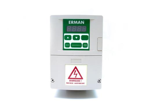 Контроллер насоса ER-G-220-02-1,5 (220В, 1,5кВт, IP20) расширенные настройки, датчик протечки, мини 