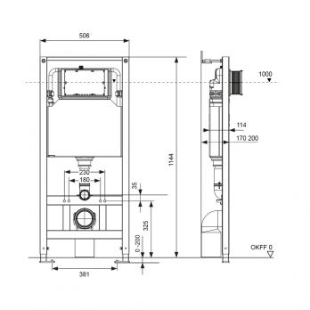 Застенный модуль TECEspring Profil